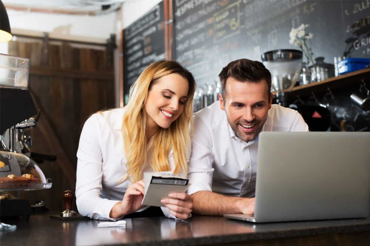 small business owners going over financing